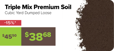 Triple Mix Premium Soil Cubic Yard Dumped Loose 15% off