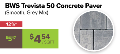 BWS Trevista 50 Smooth Grey Mix 12% off