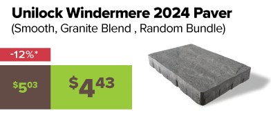 Unilock Windermere 2024 Paver Granite Blend 12% off