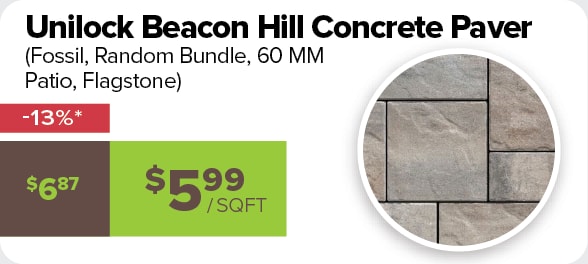 Unilock Beacon Hill Fossil 60mm Flagstone 13% off
