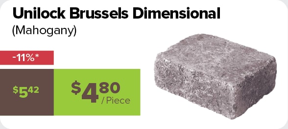 Unilock Brussels Dimensional Mahogany 11% off