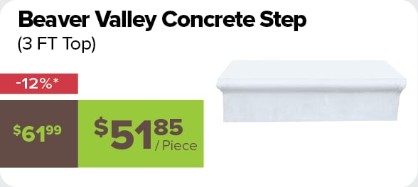 Beaver Valley Concrete Step 12% off