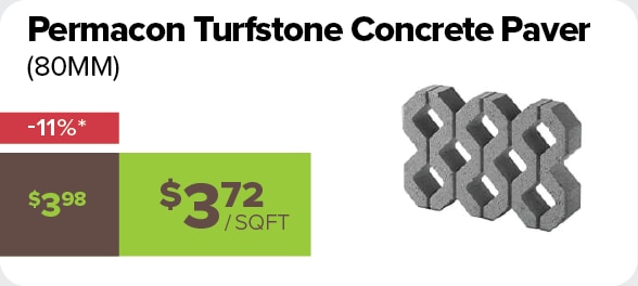 Permacon Turfstone 80mm Paver 11% off