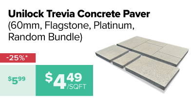 Unilock Trevia 60mm Platinum 25% off