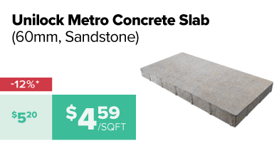 Unilock Metro 60mm Sandstone 12% off