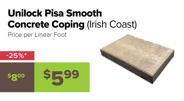 Unilock Pisa Smooth Coping 25% off