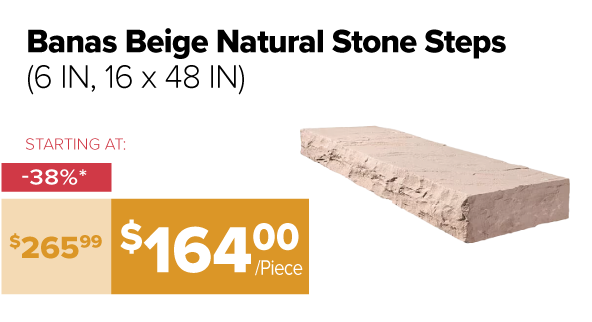 Banas Beige Steps 6in 16 x 48in 38% off