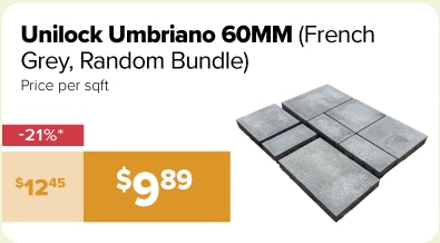 Unilock Umbriano 60mm French Grey 21% off