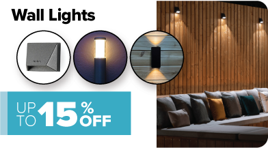 Wall Lights Up to 15% off