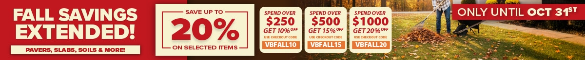 Van Beek's Extended Fall Sale Banner