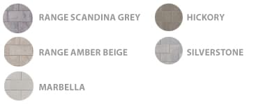 Range Scandina Grey, Range Amber Beige, Marbella, Silverstone, Hickory