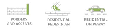 Accents and Borders, Residential and Commercial Pedestrian, Residential Driveway