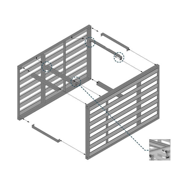 Modular System Base U-Cara Modular System Base Module | Van Beek's
