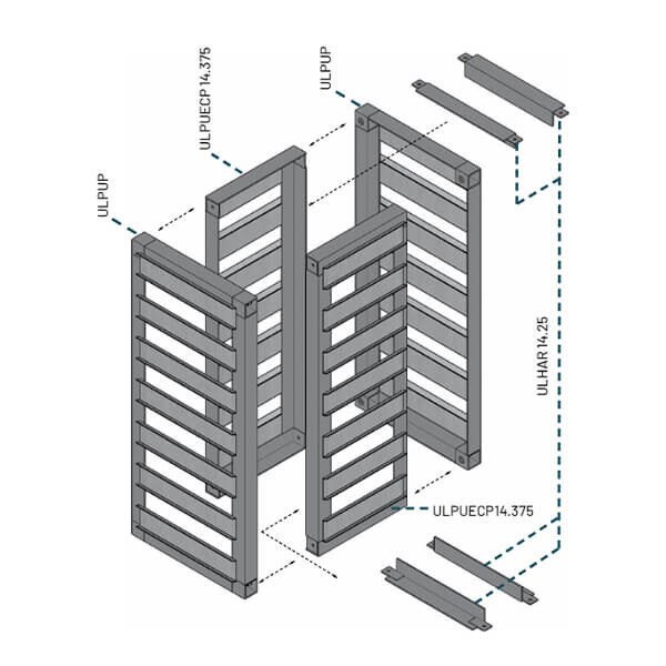 Unilock U-Cara Modular System Pillar Module | Van Beek's