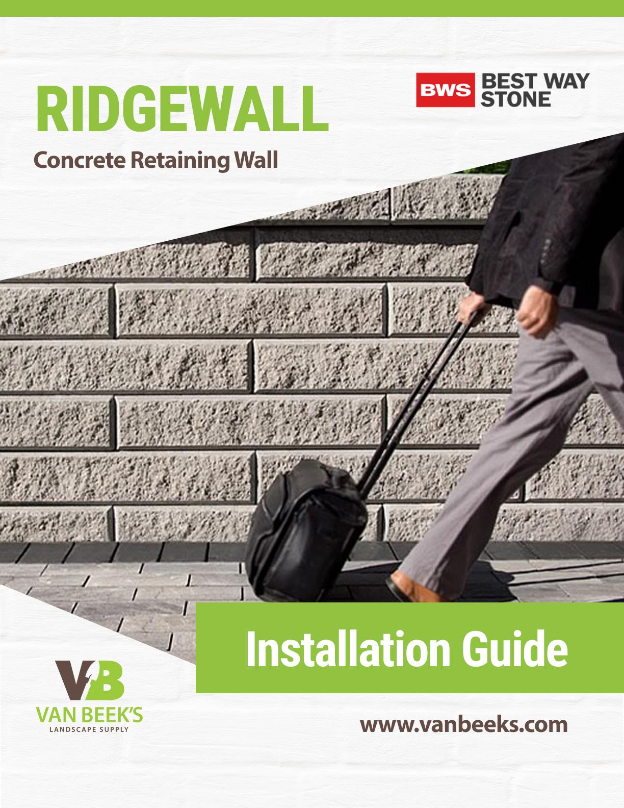 Permacon Vario Concrete Retaining Wall Installation Guide