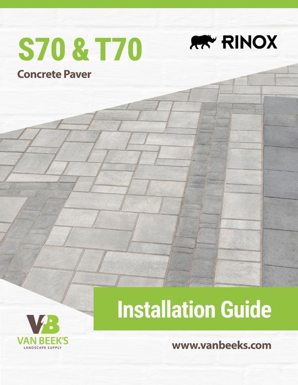 Rinox 70 Concrete Paver Installation Guide