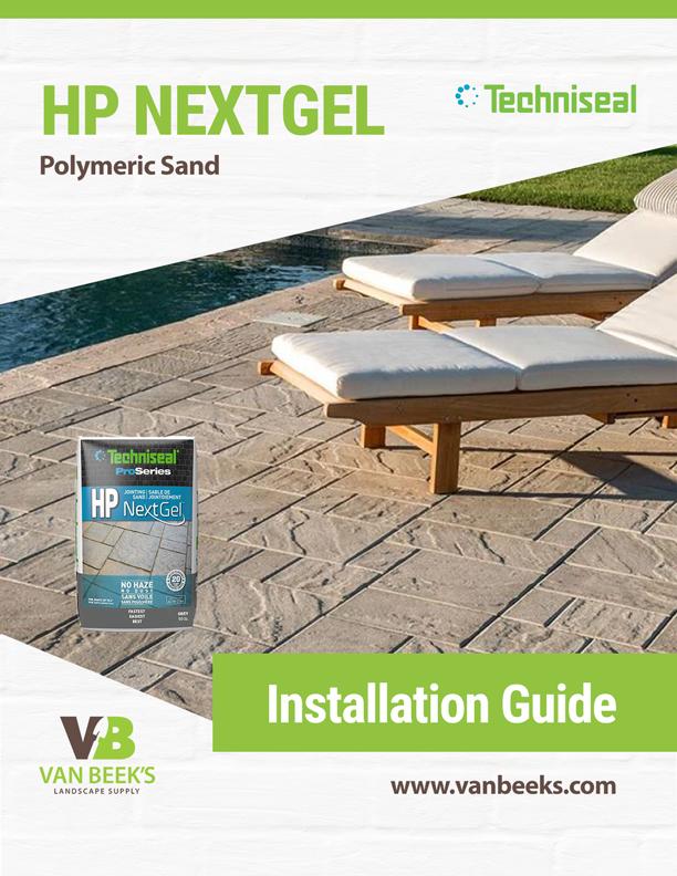Techniseal HP NextGel Polymeric Sand Installation Guide
