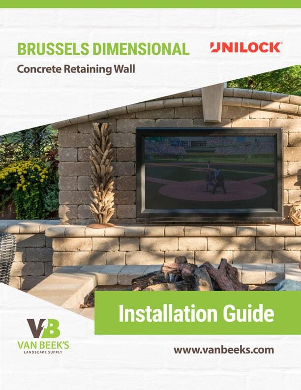 Unilock Brussels Dimensional Concrete Retaining Wall Installation Guide