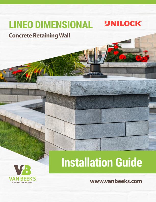 Unilock Lineo Dimensional Concrete Retaining Wall Installation Guide