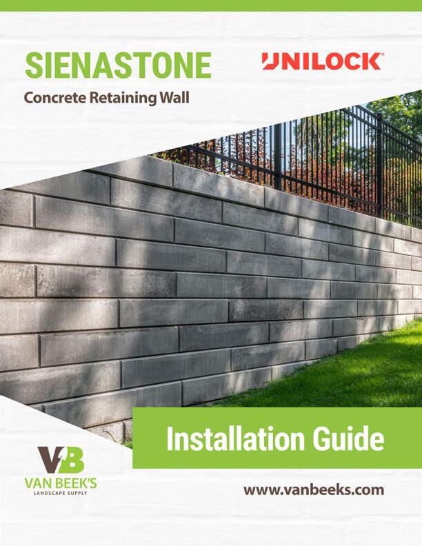 Unilock Sienastone Concrete Retaining Wall Installation Guide
